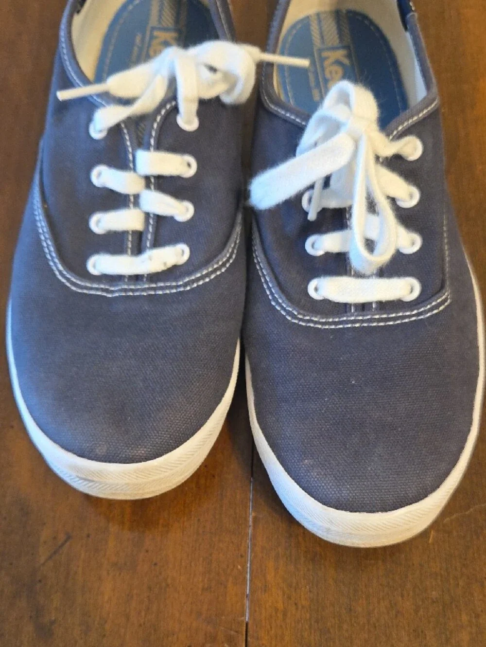 Keds Canvas Sneakers in Blue with White Accents